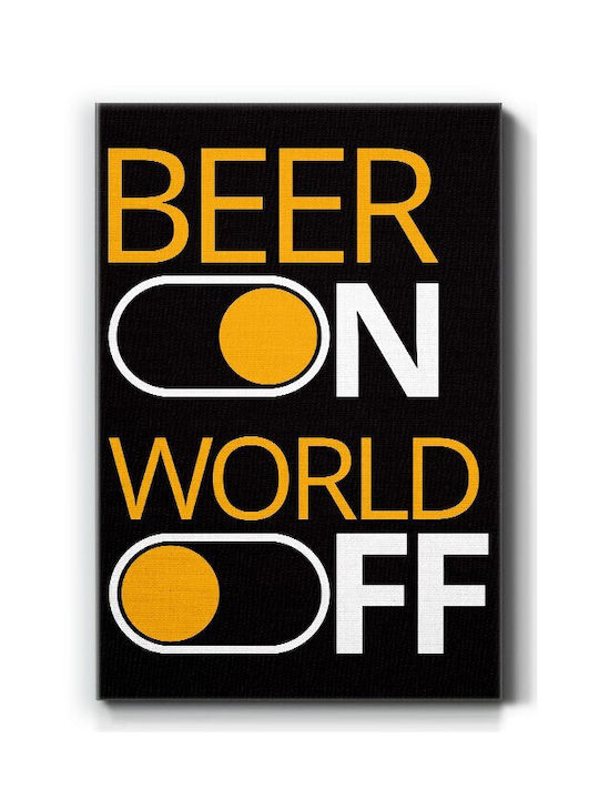 Walls Beer On World Off Gemälde auf Segeltuch 2...