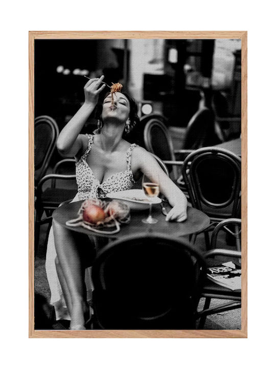 Walls Woman In Restaurant Canvas Painting 40x50cm