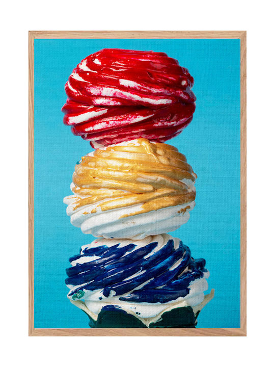 Walls Meringue Pretzels Painting on Canvas 40x50cm