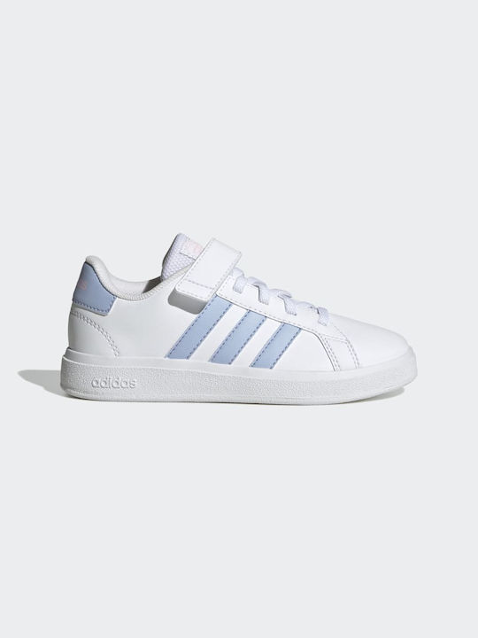 Adidas Kids Sneakers Grand Court Cloud White / Blue Dawn / Clear Pink