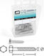 Amtech Coach Screw Hexagon Galvanized with Diameter M6 and Length 60mm 15pcs in Case