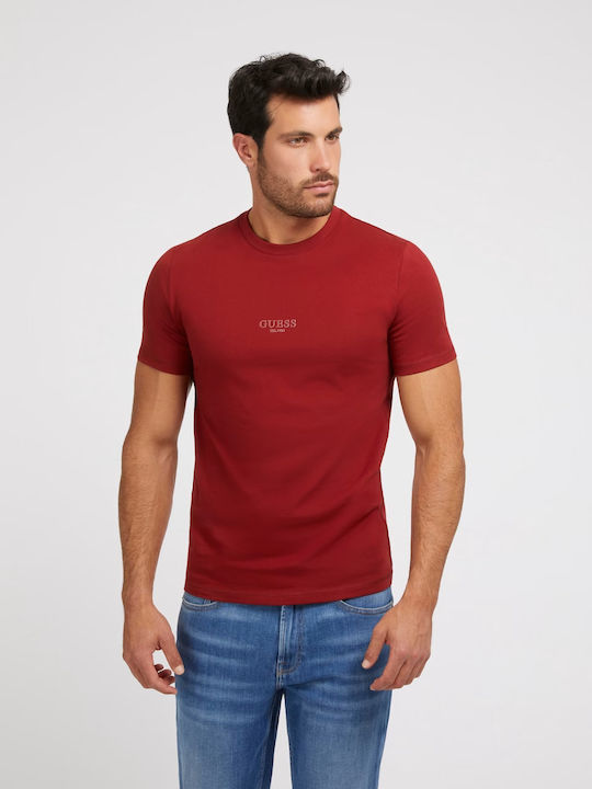 Guess Tricou Burgundy