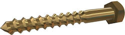 Brass Screw DIN571 6mm (1 piece)