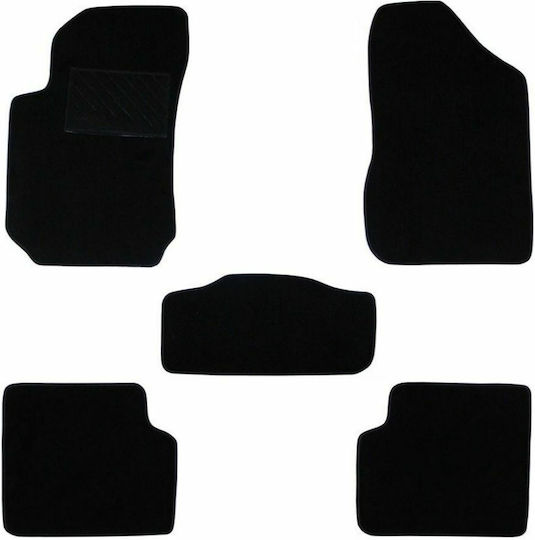 Autopataki Σετ Μπροστινά και Πίσω Πατάκια 5τμχ για Fiat Stilo 2001-2007 Μαύρα