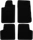 Autopataki Set of Front and Rear Mats 4pcs for Citroen Xantia 1995-2001 Black