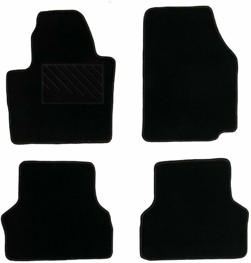 Autopataki Set of Front and Rear Mats 4pcs for Skoda Yeti 2009-2017 Black