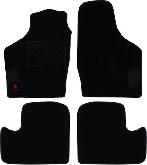 Autopataki Σετ Μπροστινά και Πίσω Πατάκια 4τμχ για Suzuki Ignis 2000-2016 Μαύρα