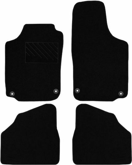 Autopataki Σετ Μπροστινά και Πίσω Πατάκια 4τμχ για Opel Corsa 2000-2006 Μαύρα