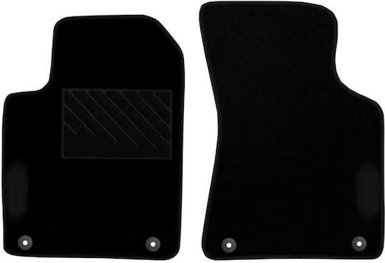 Autopataki Front Mats 2pcs for Audi TT 1998-2006 Black