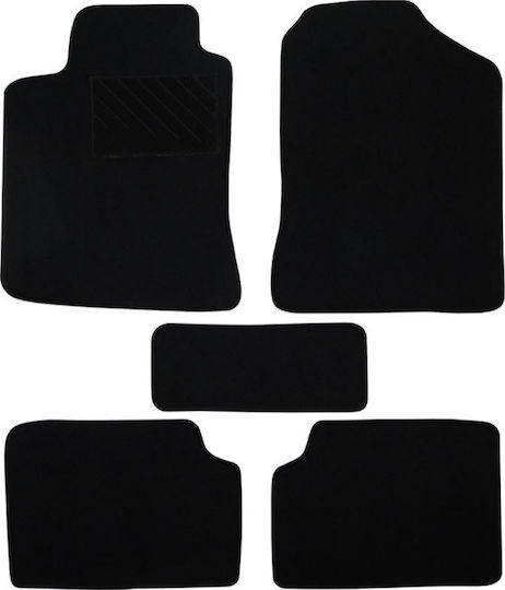 Autopataki Set of Front and Rear Mats 5pcs for Toyota Corolla 2000-2006 Black
