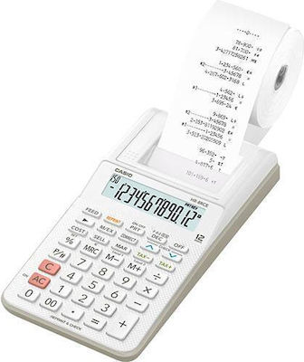 Casio Calculator Rolă de hârtie pentru chitanțe 12 Cifre în Culoarea Alb