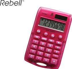 Rebell Calculator Pocket 8 Digits in Pink Color