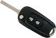 Foldable Car Key Shell with Blade with 2 Buttons for Opel
