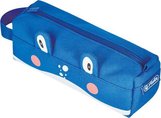 Herlitz Quattro Whale Federmäppchen Zylinderförmig Blau