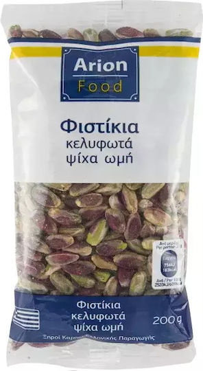 Arion Food Φιστίκια Κελυφωτά Ωμά Ψίχα Χωρίς Αλάτι 200gr