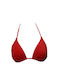 Apple Boxer Triangle Bikini Top Red