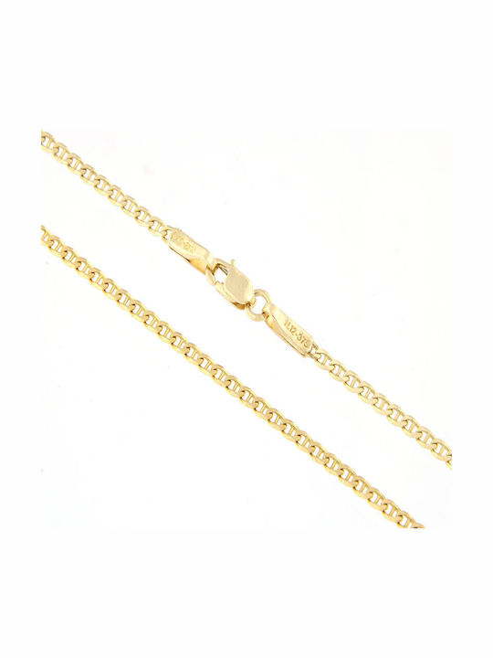 Al'Oro Goldene Kette Nacken 9K Dünn Dicke 1.8mm und Länge 50cm