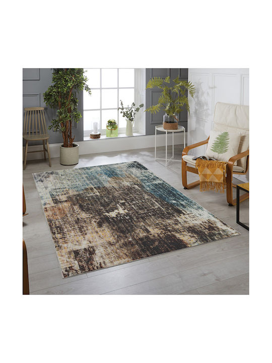 Rug Rectangular Brown