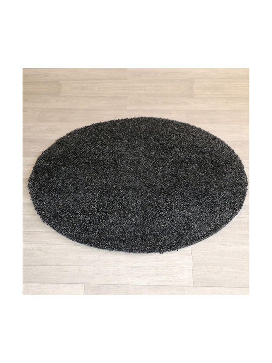 Rug Round Gray