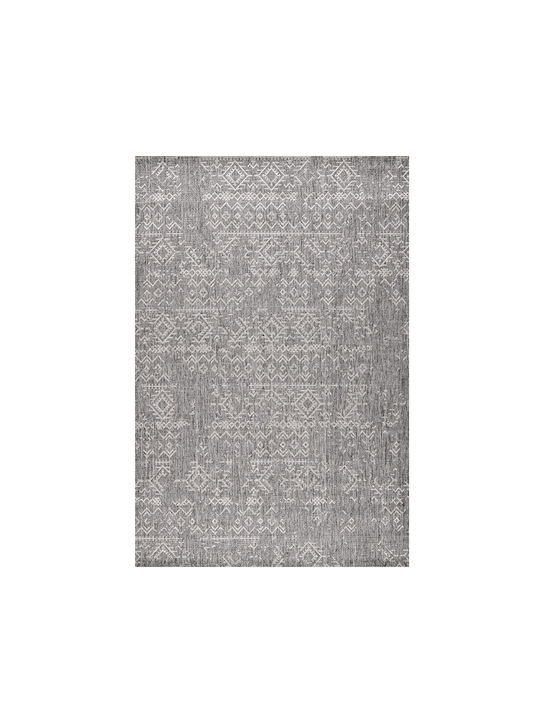 Rainbow Rug Rectangular Summer Wicker Gray