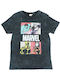 Marvel T-shirt Μαύρο Βαμβακερό