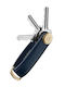 Orbitkey Μπρελόκ Δερμάτινο Navy Μπλε