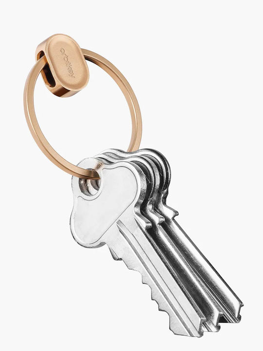 Orbitkey Κλειδοθήκη από Μέταλλο Ροζ Χρυσή