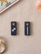 Miss Wood Wooden Tag Keychain Black