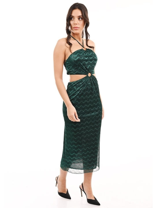 Raffaella Collection Καλοκαιρινό Mini Φόρεμα Πράσινο