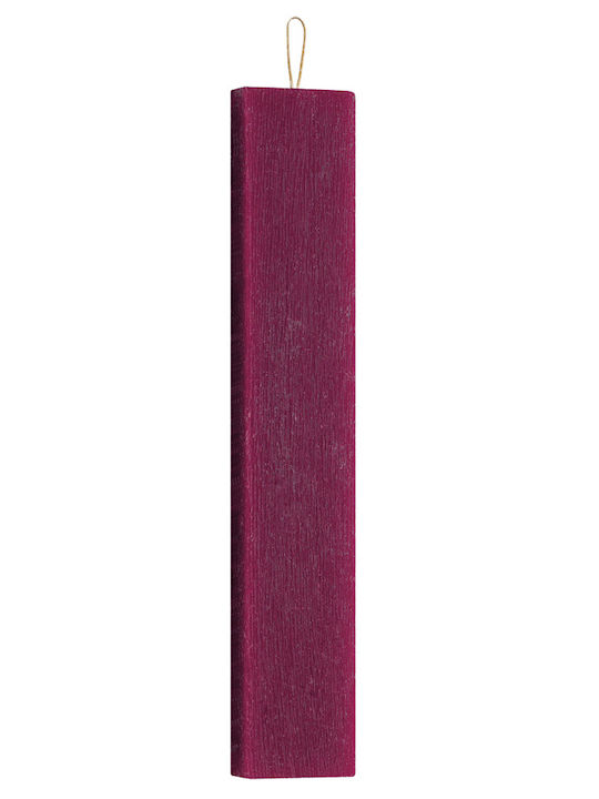 Easter Candle Flat Scented and Handmade Red
