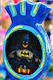 Osterkerze Batman Handgefertigt 19cm Blau