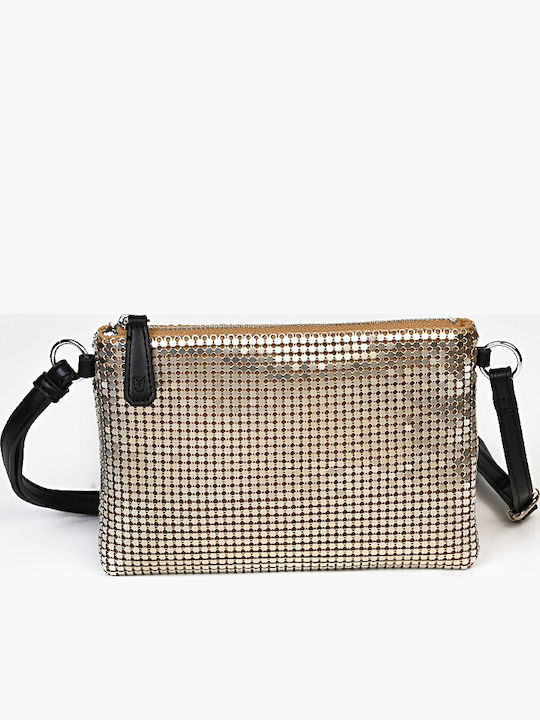 Damentasche Schultertasche Gold