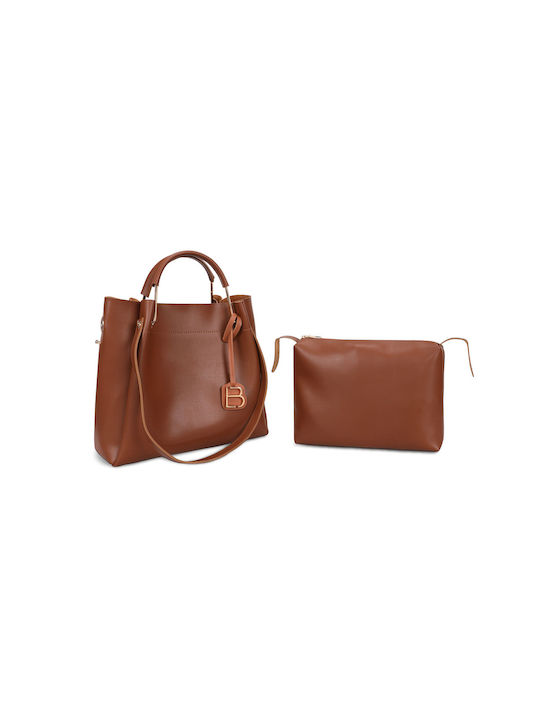 Damentasche Schultertasche Tabac Braun