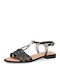 Sandale Casual Damă Anatomici Din Piele Negru