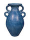 Decorative Vase Blue 37x37x62cm
