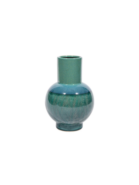 Vază Decorativă Ceramică Verde 21.5x21.5x31cm 1buc