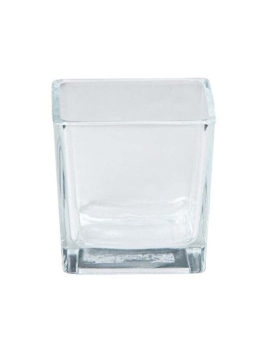 Floran Διακοσμητικό Βάζο Glas Transparent 6x6x6cm 1Stück