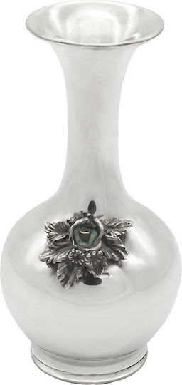 Savvas Design Vază Decorativă Argint Argintiu 6x6x12cm 1buc