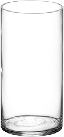 Glass Transparent Vase Φ10xΥ20cm