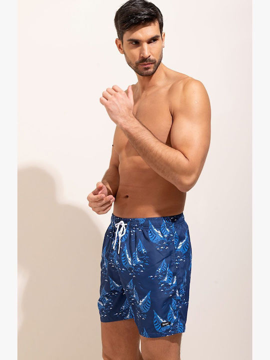 Bonatti Men's Swimwear Shorts Blue with Patterns