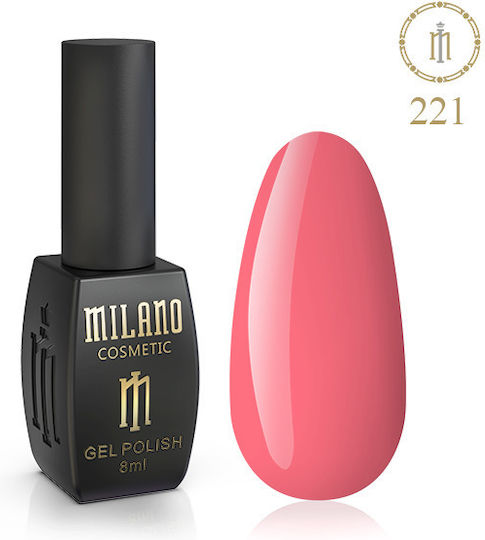 Milano Cosmetic Ημιμόνιμο Βερνίκι Νυχιών 221 8ml