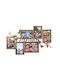 Multi Picture Frame 6 Positions Plastic with Bronze Frame