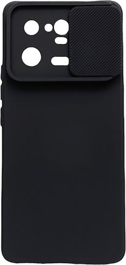 Powertech Umschlag Rückseite Silikon Schwarz (Xiaomi 13 Pro)