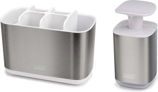 Joseph Joseph Set Accesorii Baie Inox Gri 2buc