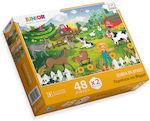 Kids Puzzle Περιπέτεια στη Φάρμα for 4++ Years 96pcs Ελληνοεκδοτική