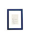 Wall-mounted Wooden Photo Frame with Blue Frame