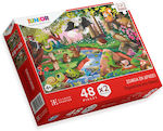 Kids Puzzle Περιπέτεια στο Δάσος for 4++ Years 96pcs Ελληνοεκδοτική