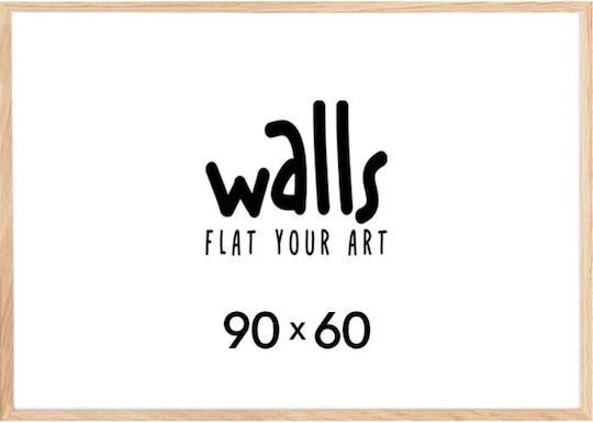 Walls Κορνίζα Τοίχου Ξύλινη με Μπεζ Πλαίσιο