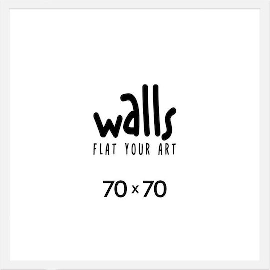 Walls Rama Foto Montată Pe Perete Cu Ramă Din Lemn Alb 70x70