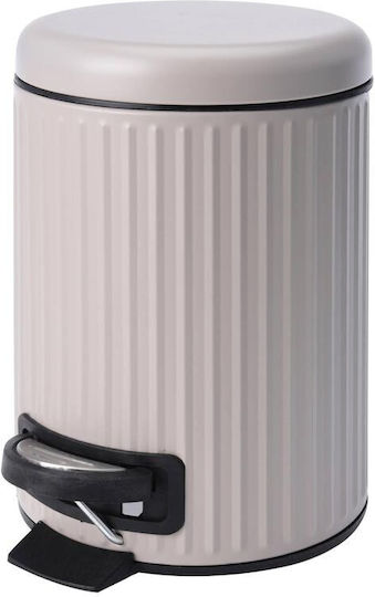 Metallic Bathroom Basket 3lt Beige